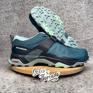 Salomon X Ultra 4 Low GTX Trail Hiking Shoes Size 10 Women Stone Blue 473529 NBY